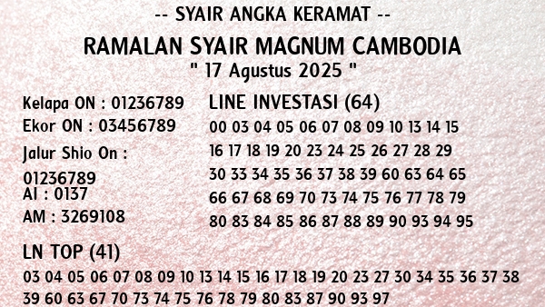 Prediksi Magnum Cambodia