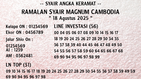 Prediksi Magnum Cambodia