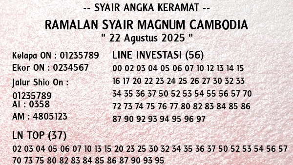 Prediksi Magnum Cambodia