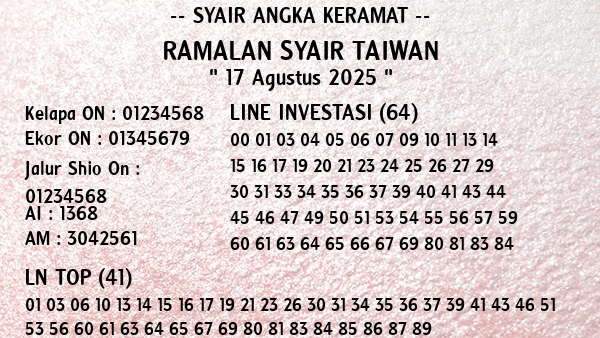 Prediksi Taiwan