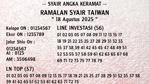 Prediksi Taiwan