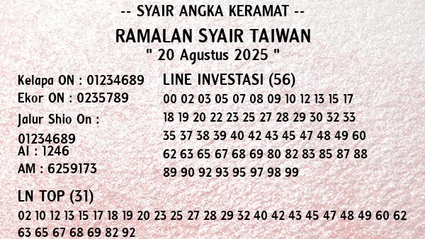 Prediksi Taiwan