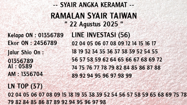 Prediksi Taiwan